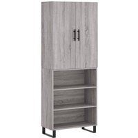Highboard Grau Sonoma 69,5x34x180 cm Holzwerkstoff Vidaxl von VIDAXL