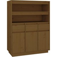 Highboard Honigbraun 89x40x116,5 cm Massivholz Kiefer Vidaxl Highboard Honigbraun 89x40x116,5 cm Massivholz Kiefer Vidaxl von VIDAXL