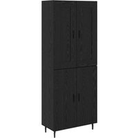 Highboard 2 Stück Schwarz Eichen-Optik Engineered Wood und Glas vidaXL Highboard 2 Stück Schwarz Eichen-Optik Engineered Wood und Glas vidaXL von VIDAXL