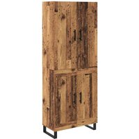 Highboard 2 pcs Altholz Engineered Wood und Glas vidaXL Highboard 2 pcs Altholz Engineered Wood und Glas vidaXL von VIDAXL