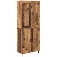 Highboard 2 pcs Altholz Engineered Wood und Glas vidaXL Highboard 2 pcs Altholz Engineered Wood und Glas vidaXL von VIDAXL