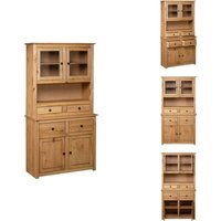 Highboard 93x40,5x180 cm Kiefernholz Panama - Rustikal - Holzschrank - Sideboard - Buffet - Wohnzimmermöbel von VIDAXL