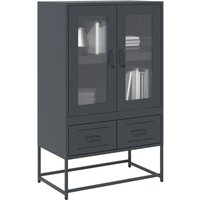 Highboard Anthrazit 68x39x111,5 cm Stahl - Vidaxl Highboard Anthrazit 68x39x111,5 cm Stahl - Vidaxl von VIDAXL