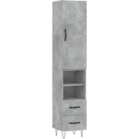 Highboard Betongrau 34,5x34x180 cm Holzwerkstoff Vidaxl Highboard Betongrau 34,5x34x180 cm Holzwerkstoff Vidaxl von VIDAXL