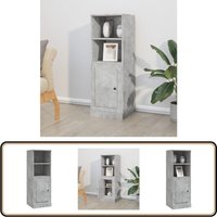 Highboard Betongrau 36x35,5x103,5 cm Holzwerkstoff - Sideboard - Hochschrank - Wohnzimmermöbel - Beton Grau - Holzwerkstoff Highboard Betongrau 36x35,5x103,5 cm Holzwerkstoff - Sideboard - Hochschrank - Wohnzimmermöbel - Beton Grau - Holzwerkstoff von VIDAXL