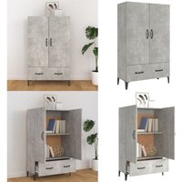 Highboard Betongrau 70x31x115 cm Holzwerkstoff - Sideboard - Hochschrank - Wohnzimmermöbel - Holz Sideboard - Grau - Home & Living Highboard Betongrau 70x31x115 cm Holzwerkstoff - Sideboard - Hochschrank - Wohnzimmermöbel - Holz Sideboard - Grau - Home & Living von VIDAXL