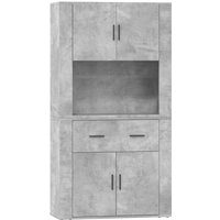 Highboard Betongrau Holzwerkstoff Vidaxl Highboard Betongrau Holzwerkstoff Vidaxl von VIDAXL