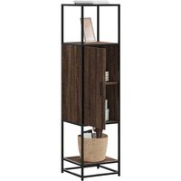 Highboard Braun Eichen-Optik 35,5x35x139cm Holzwerkstoff Metall - Vidaxl Highboard Braun Eichen-Optik 35,5x35x139cm Holzwerkstoff Metall - Vidaxl von VIDAXL