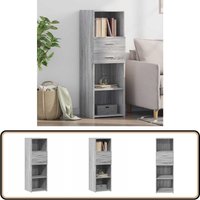 Vidaxl - Highboard Grau Sonoma 40x42,5x124 cm Holzwerkstoff - Sideboard - Hochboard - Wohnzimmermöbel - Grau - Holzwerkstoff Vidaxl - Highboard Grau Sonoma 40x42,5x124 cm Holzwerkstoff - Sideboard - Hochboard - Wohnzimmermöbel - Grau - Holzwerkstoff von VIDAXL