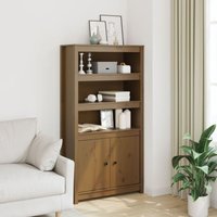 Highboard Honigbraun 80x35x154 cm Massivholz Kiefer - Vidaxl Highboard Honigbraun 80x35x154 cm Massivholz Kiefer - Vidaxl von VIDAXL