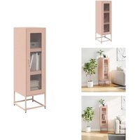 Highboard Rosa 36x39x123 cm Kaltgewalzter Stahl - Highboard - Highboards - Sideboard - Schrank von VIDAXL