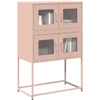 Vidaxl - Highboard Rosa 68x39x107 cm Stahl von VIDAXL