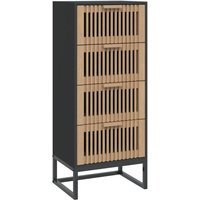 Highboard Schwarz 40x30x95 cm Holzwerkstoff vidaXL von VIDAXL
