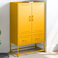 Highboard Senfgelb 68x39x111,5 cm Stahl - Vidaxl Highboard Senfgelb 68x39x111,5 cm Stahl - Vidaxl von VIDAXL