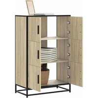 Highboard Sonoma-Eiche 68x35x106,5 cm Holzwerkstoff Metall - Vidaxl Highboard Sonoma-Eiche 68x35x106,5 cm Holzwerkstoff Metall - Vidaxl von VIDAXL