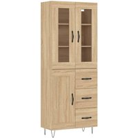 Highboard Sonoma-Eiche 69,5x34x180 cm Holzwerkstoff Vidaxl von VIDAXL