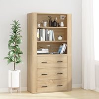 Highboard Sonoma-Eiche Holzwerkstoff Vidaxl von VIDAXL