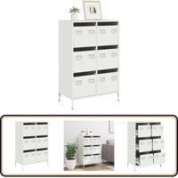 Highboard Weiß 68x39x101,5 cm Stahl - Vidaxl Highboard Weiß 68x39x101,5 cm Stahl - Vidaxl von VIDAXL