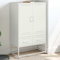 Highboard Weiß 68x39x111,5 cm Stahl Vidaxl 892273 von VIDAXL