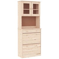 Highboard alta 77x35x188 cm Massivholz Kiefer - Vidaxl von VIDAXL