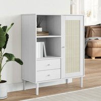 Highboard senja Rattan-Optik Weiß 90x40x112 cm Kiefernholz Vidaxl Highboard senja Rattan-Optik Weiß 90x40x112 cm Kiefernholz Vidaxl von VIDAXL