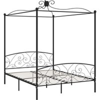 Himmelbett-Gestell Schwarz Metall 160 x 200 cm Vidaxl Himmelbett-Gestell Schwarz Metall 160 x 200 cm Vidaxl von VIDAXL