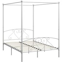 Himmelbett-Gestell Weiß Metall 160 x 200 cm Vidaxl Himmelbett-Gestell Weiß Metall 160 x 200 cm Vidaxl von VIDAXL