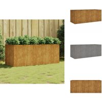 Vidaxl - Hochbeet 200x80x80 cm Cortenstahl - Cortenstahl Hochbeet - Gartendekoration - Pflanzgefäß - Balkonbepflanzung - Gemüsegarten von VIDAXL