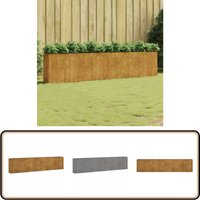 Hochbeet 360x40x80 cm Cortenstahl - Cortenstahl Hochbeet - Pflanzgefäß - Gartendekoration - Balkonbepflanzung - Terrasse Hochbeet 360x40x80 cm Cortenstahl - Cortenstahl Hochbeet - Pflanzgefäß - Gartendekoration - Balkonbepflanzung - Terrasse von VIDAXL