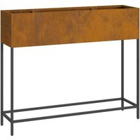 Hochbeet Gartenpflanzer Rostig 100 x 26 x 82 cm Stahl vidaXL Hochbeet Gartenpflanzer Rostig 100 x 26 x 82 cm Stahl vidaXL von VIDAXL