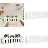 Hochbeet Lattenzaun-Design Weiß 100x30x30 cm Massivholz Kiefer - Holz Hochbeet - Kiefernhochbeet - Hochbeet Weiß - Garten Hochbeet - Blumenerde Hochbeet Lattenzaun-Design Weiß 100x30x30 cm Massivholz Kiefer - Holz Hochbeet - Kiefernhochbeet - Hochbeet Weiß - Garten Hochbeet - Blumenerde von VIDAXL