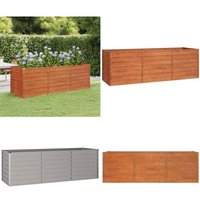 Vidaxl - Hochbeet Rostig 240x80x77 cm Cortenstahl - Cortenstahl Hochbeet - Gartengeräte - Balkonbepflanzung - Pflanzenbehälter - Rostiges Hochbeet Vidaxl - Hochbeet Rostig 240x80x77 cm Cortenstahl - Cortenstahl Hochbeet - Gartengeräte - Balkonbepflanzung - Pflanzenbehälter - Rostiges Hochbeet von VIDAXL