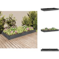Hochbeet mit Einsatz Grau 240x120x25 cm Massivholz Tanne - Holz Hochbeet - Gemüsebeet - Gartenbeet - Hochbeet Grau - Tannenholz Hochbeet von VIDAXL