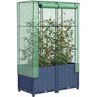 Hochbeet mit Gewächshaus-Aufsatz Rattan-Optik 80x40x138 cm Vidaxl Hochbeet mit Gewächshaus-Aufsatz Rattan-Optik 80x40x138 cm Vidaxl von VIDAXL