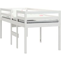 Hochbett Weiß 80x200 cm Massivholz Kiefer Vidaxl von VIDAXL