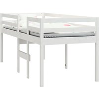 Hochbett Weiß 90x190 cm Massivholz Kiefer Vidaxl von VIDAXL