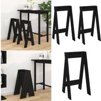 Hocker 2 Stk. Schwarz 40x40x75 cm Massivholz Kiefer - Hocker - Stuhl - Home & Living Hocker 2 Stk. Schwarz 40x40x75 cm Massivholz Kiefer - Hocker - Stuhl - Home & Living von VIDAXL