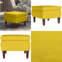 Vidaxl - Hocker mit Holzbeinen Gelb Samt - Hocker - Fußhocker - Home & Living - Gelb Vidaxl - Hocker mit Holzbeinen Gelb Samt - Hocker - Fußhocker - Home & Living - Gelb von VIDAXL