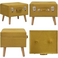 Hocker mit Stauraum 40 cm Senfgelb Samt - Samt Sessel - Beistelltisch - Wohnzimmer Dekoration - Sitzsack - Hockersessel - Home & Living Hocker mit Stauraum 40 cm Senfgelb Samt - Samt Sessel - Beistelltisch - Wohnzimmer Dekoration - Sitzsack - Hockersessel - Home & Living von VIDAXL