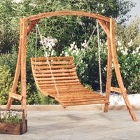 Vidaxl - Hollywoodschaukel Massivholz Fichte mit Teak-Finish von VIDAXL
