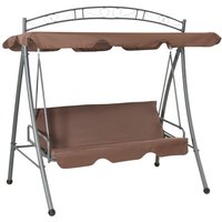 vidaXL Hollywoodschaukel mit Bettfunktion und Dach Kaffeebraun vidaXL Hollywoodschaukel mit Bettfunktion und Dach Kaffeebraun von VIDAXL