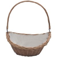 Holzkorb mit Tragegriff 57 × 46 × 52 cm Braun Weide Vidaxl Holzkorb mit Tragegriff 57 × 46 × 52 cm Braun Weide Vidaxl von VIDAXL
