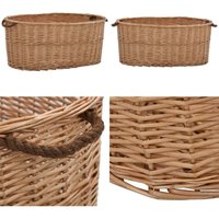 Vidaxl - Holzkorb mit Tragegriffen 78 x 54 x 34 cm Natur Weide - Brennholzkorb - Holzkorb - Weidenkorb - Lagerung - Kaminzubehör - Home & Living Vidaxl - Holzkorb mit Tragegriffen 78 x 54 x 34 cm Natur Weide - Brennholzkorb - Holzkorb - Weidenkorb - Lagerung - Kaminzubehör - Home & Living von VIDAXL
