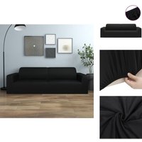 Hussen - Living Stretch Sofahusse 3-Sitzer Schwarz Polyester-Jersey - Schwarz Hussen - Living Stretch Sofahusse 3-Sitzer Schwarz Polyester-Jersey - Schwarz von VIDAXL