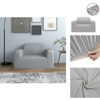 Vidaxl - Hussen - Living Stretch-Sofahusse Grau Polyester-Jersey - Grau von VIDAXL