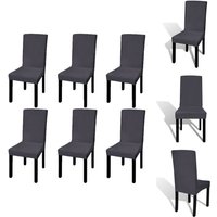 Hussen - Living Stretch-Stuhlhussen Gerade 6 Stk. Anthrazit Hussen - Living Stretch-Stuhlhussen Gerade 6 Stk. Anthrazit von VIDAXL