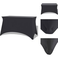 Vidaxl - Hussen - Living Stretch-Tischhusse 2 Stk. 183 x 76 x 74 cm Anthrazit - Anthrazit von VIDAXL