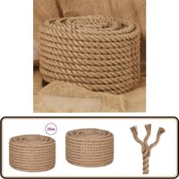 Vidaxl - Juteseil 25 m Länge 20 mm Stärke - Jutenseil - Hanfseil - Naturfaser - Bast - diy von VIDAXL