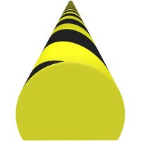 Kantenschoner Gelb & Schwarz 4x3x100 cm pu Vidaxl von VIDAXL