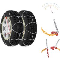 Kfz-Reifenzubehör - Living Schneeketten für Autoreifen 2 Stk. 16 mm suv 4x4 Größe 400 - Silber Kfz-Reifenzubehör - Living Schneeketten für Autoreifen 2 Stk. 16 mm suv 4x4 Größe 400 - Silber von VIDAXL